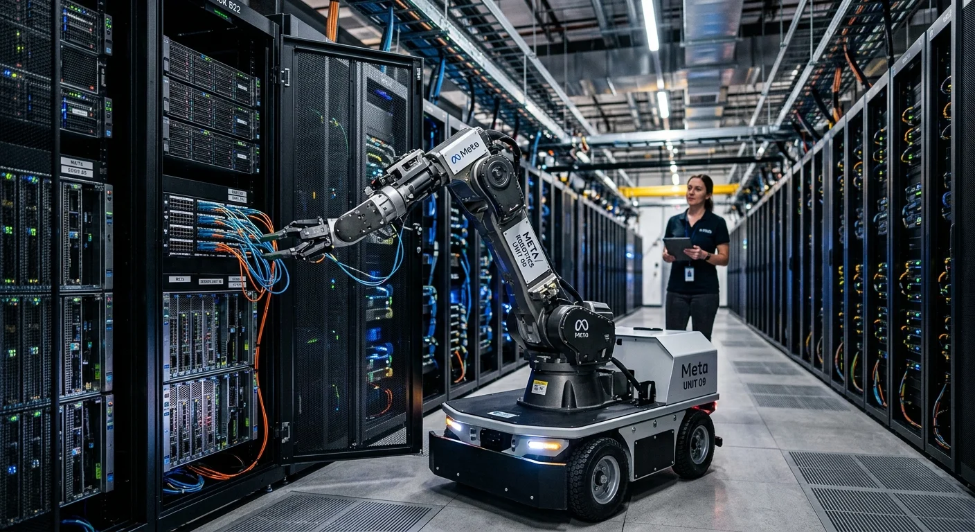 Como a Meta está usando robôs para automatizar seus data centers