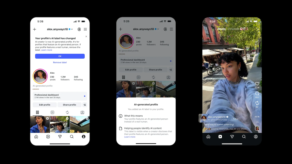 Instagram impõe novos limites para perfis de IA não divulgados