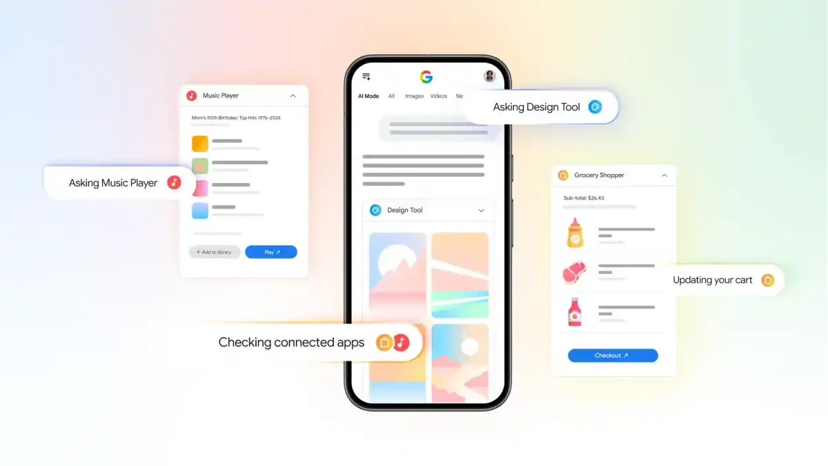 À medida que os agentes de IA remodelam a web, o Google abre o Gemini e o Search para mais aplicativos