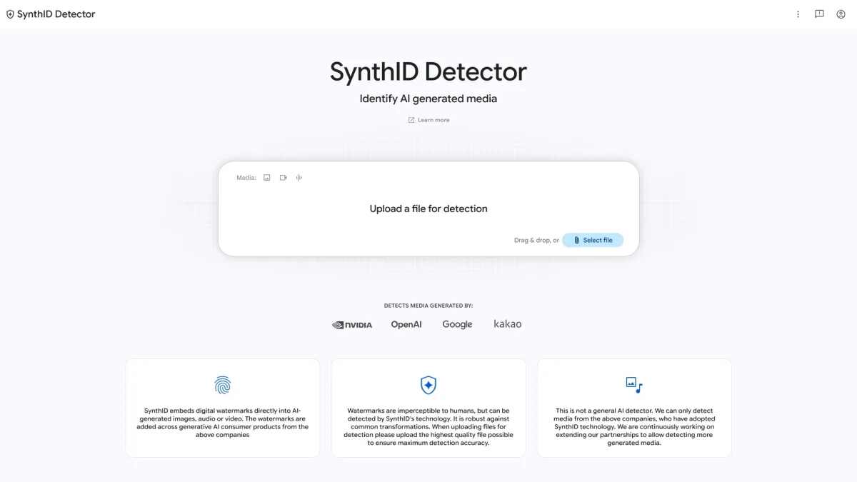 O novo site SynthID do Google pode identificar mídia gerada por IA