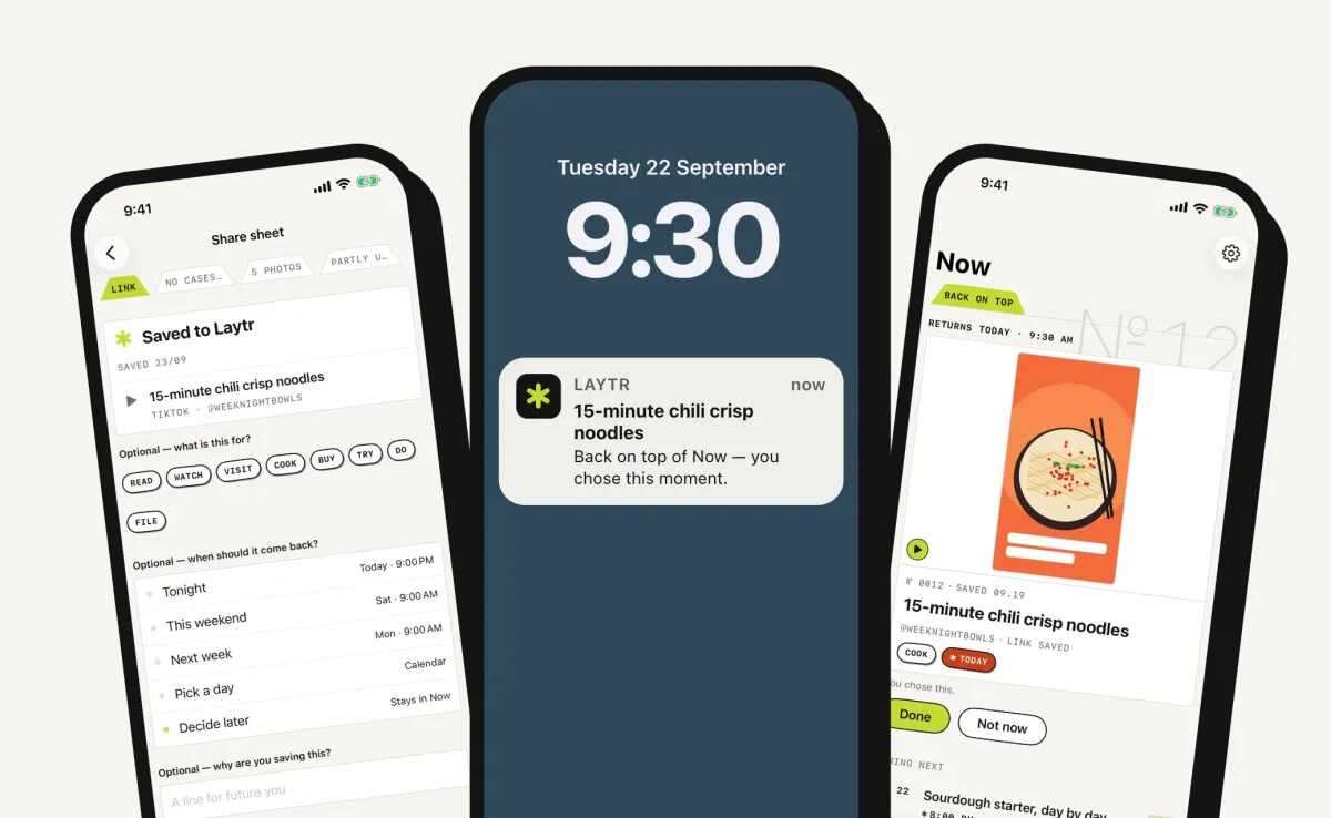 O novo aplicativo do Laytr permite que você salve tudo o que encontrar online, não apenas artigos para ler