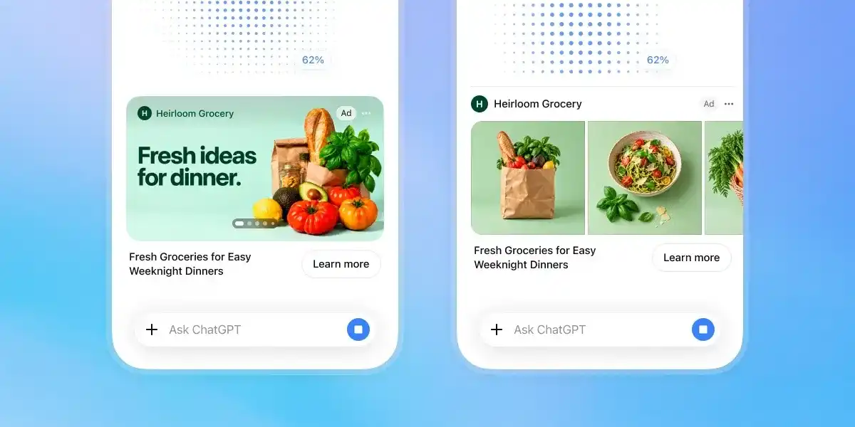 OpenAI lança anúncios visuais que aparecem ao lado dos resultados de geração de imagens