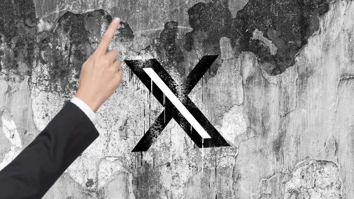 X está incentivando os usuários a promoverem suas postagens apontando a mão, e as pessoas ficam confusas